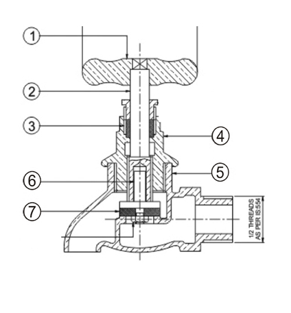 Brass Bib Tap