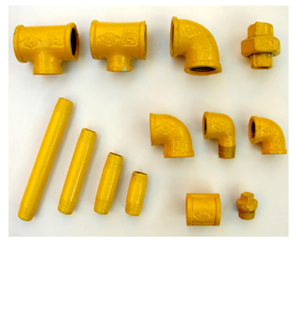 G.I. Powder Coated Gas Pipe Fittings